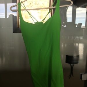 Green  Lululemon workout tank